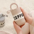thumbnail image 2 of Portable Coffee Travel Mug, 304 Stainless Steel, Hot Water Bottle, Fashion Cute Thermos Bottle, 460ml Insulation Coffee Cup (White,460ml), 2 of 7