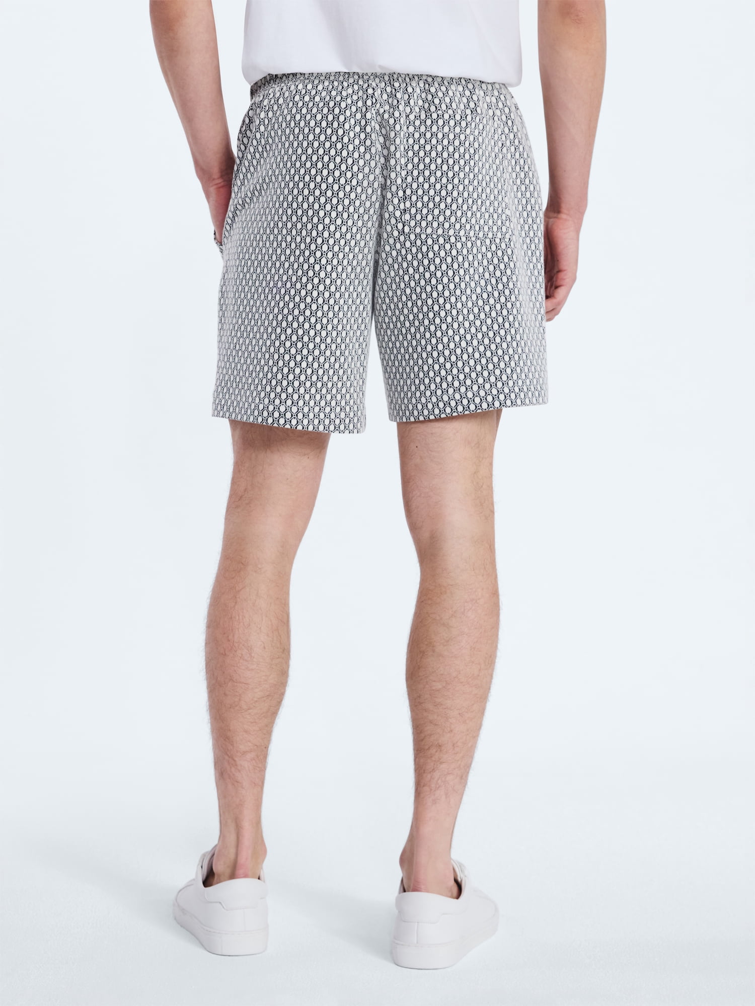 Free Assembly Men's Jacquard Shorts, 7" Inseam, Sizes S-3XL