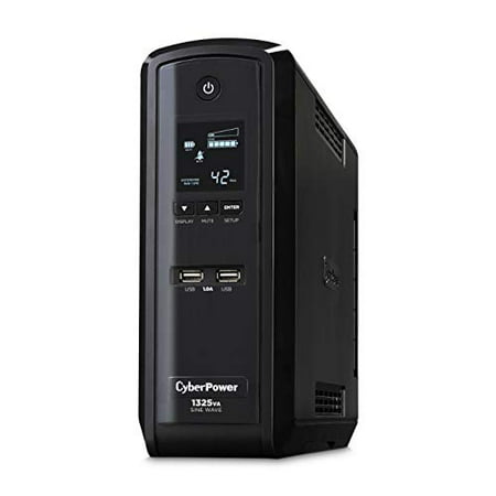 CyberPower - GX1325U - 1325 VA 810 Watts 10 Outlets UPS, Pure Sine Wave UPS with USB Charging (Best Z Wave Outlet)