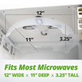 thumbnail image 5 of 2pc Microwave Hover Anti Splattering Magnetic Food Cover Microwave Splatter Lid, 5 of 5