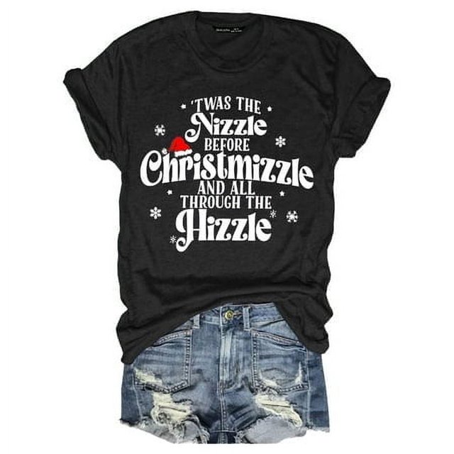 LUOGENLI T-shirts pour Femmes T-shirts Décontractés Col Rond Imprimé Lettre Manches Courtes T-shirts Graphiques pour Femmes T-shirts Graphiques pour la Saint-Valentin Vêtements d'Été Noir TG
