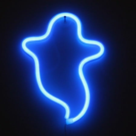 

Xinhuaya Halloween Ghost Shape Neon Night Light Sign Energe Saving And Environmentally Friendly House Decoration Festival Supplies