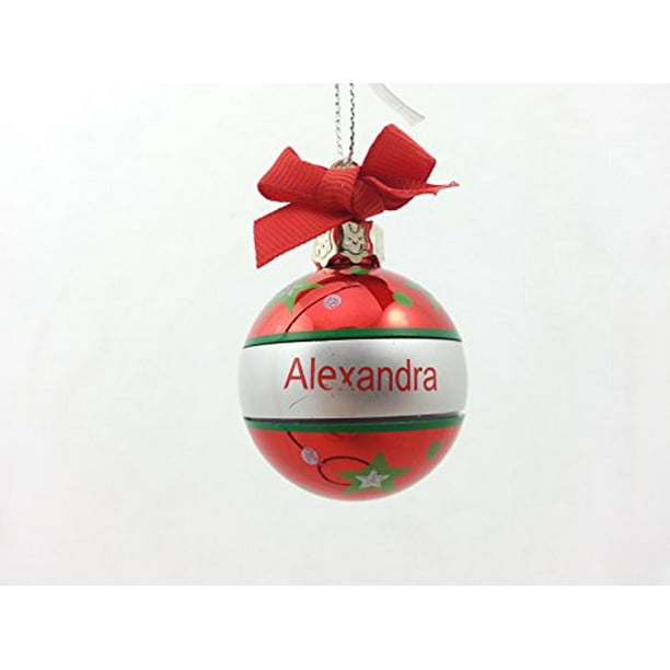 Ganz Personalized Christmas Ball Christmas Ornament NWT ALEX Walmart