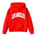 thumbnail image 4 of Byoo Big Girl's Los Angeles Printed Hoodie Casual Sports Long Sleeve Hooded Sweatshirt, 4 of 4