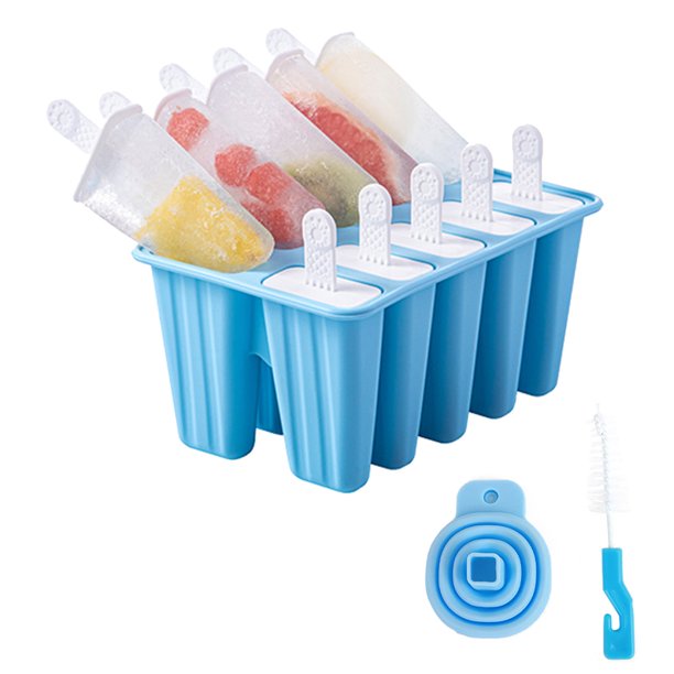 Molde de silicona para helado, molde casero para paletas de bricolaje, utensilios de cocina de fácil liberación JShteea El nuevo