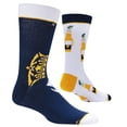 thumbnail image 1 of ODD SOX Corona Beer Mix Match Split Crew Socks for Men, Fun Novelty Prints, Large, 1 of 3