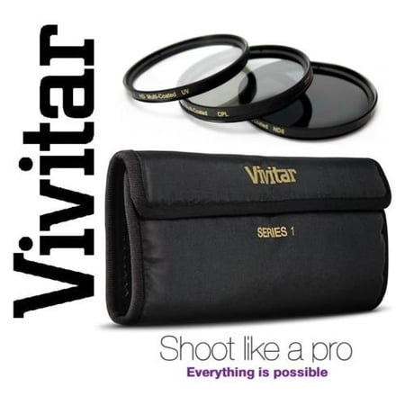 VIVITAR 3PC HI DEF UV POLARIZER & ND8 FILTER KIT FOR SONY FDR-AX100 HDR-CX900