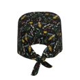 thumbnail image 2 of Kdxio Wasp and Florals Pattern Turban Hat for Women Men Comfortable Adjustable Cleaning Working Cap with Sweatband, 2 of 8