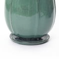thumbnail image 5 of LuxenHome 14" Dia Jade Green Large Round Ceramic Planter with Attached Saucer, Glazed Indoor Outdoor Planter Pot for Indoor Outdoor Use, 5 of 9
