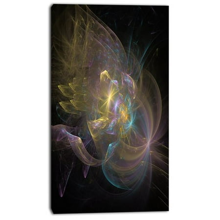 Design Art 'Fractal Background Bright Glare' Graphic Art on Wrapped (Best Tv For Bright Rooms Glare)