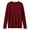 Wine, variant on Ozmmyan Womens Crew Neck Sweater for Womens Long Sleeve Ribbed Knit Relaxed Fit Casual Solid Sweater Top Fall Winter