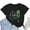 Black, variant on Plus Size Saint Patricks Day Shirts Women,Women Short Sleeve Crew Neck St. Patrick's Day Print Shirt Tops