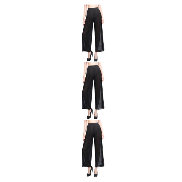 Greeniant Pantalones de playa de verano para mujer, ropa de playa, cintura alta, malla cómoda, pantalones transparentes sueltos, regalo para nadar en el Type2 NO2 Greeniant CBP225469