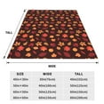 thumbnail image 3 of Bixox Fleece Blanket fall Maple leaf Pattern Super Soft Double-Sided Microfiber Flannel Blanket for Sofa, Bed, Couch,Suitable for All Seasons - 60"x50", 3 of 5