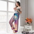thumbnail image 5 of Salouo Dreamy Moonlit Window Print Women's Pajama Pants Casual Loose Sweatpants PJs Flowy Pants Drawstring Palazzo for Women Wide Leg Pants Lounge Pajama -X-Large, 5 of 8