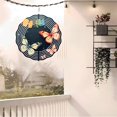 thumbnail image 6 of Vibrant Metal Hanging Wind Spinners with Concentric Waves & Colorful Butterflies - Decorative Wind Chimes for Yard & Garden, 6 of 6