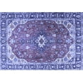 thumbnail image 1 of Ahgly Company Indoor Rectangle Medallion Blue Traditional Area Rugs, 6' x 9', 1 of 4