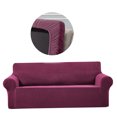 thumbnail image 2 of ziyahi Housse de Canapé Extensible Élastique Lavable Protecteur de Meubles pour Enfants Animaux, Rouge Vin, 2 of 9