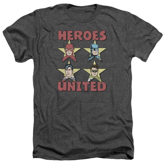 Jla - United Stars - Heather Short Sleeve Shirt - Medium