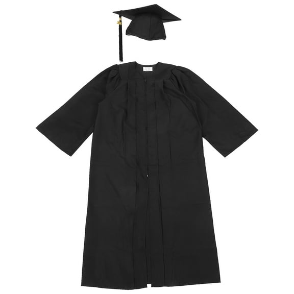 WHAMVOX 2024 Graduation Gown Adults High School Graduation Dress Set (Size 60)