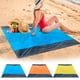 thumbnail image 1 of Manta de playa impermeable grande - Alfombrilla sin arena para exteriores de 79x83 pulgadas para 4-7 personas - Manta de picnic portátil con estacas para playa, campamento, senderismo - Manta de, 1 of 6
