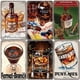 thumbnail image 4 of Cartel retro de whisky, placa de metal vintage, vaso de whisky helado, letreros de hojalata para cigarros, bar, club, pub, cueva de hombre, placa de arte de pared, decoración, 4 of 5