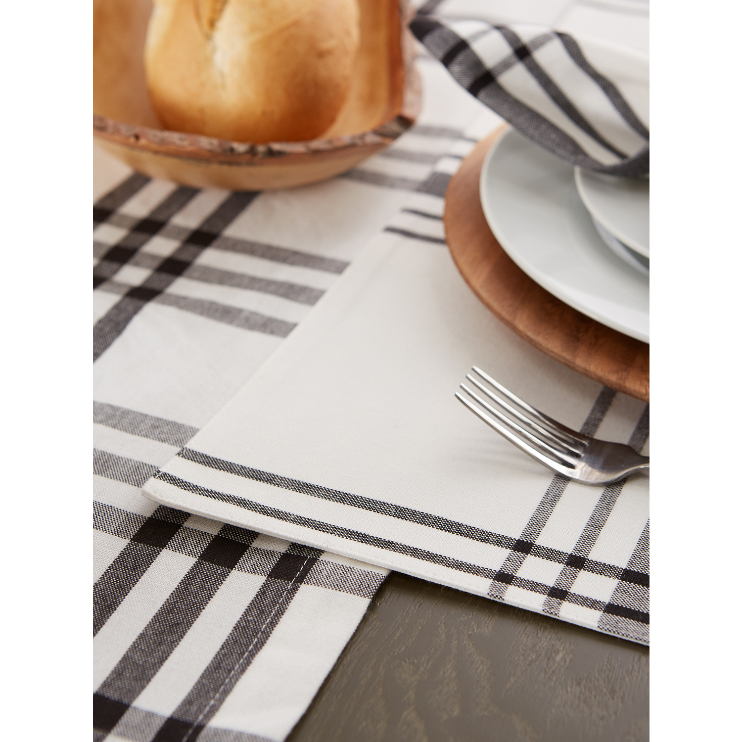 Black Home Sweet Farmhouse Placemat (Set of 6)
