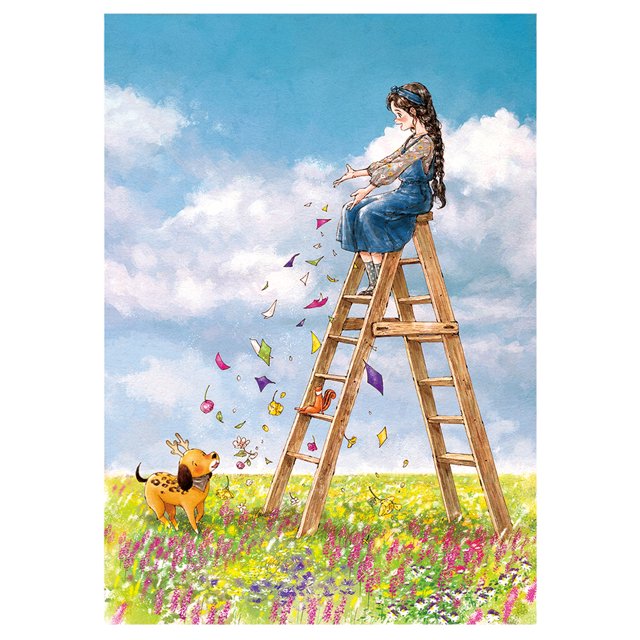 Cuadros Decorativos Kits de punto de cruz de algodón de la serie de Likrtyny figuras de niña bordado estampado juegos de costura de tela DIY para sala de estar pasillo