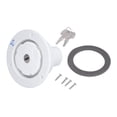 thumbnail image 4 of RV Gravity Water Inlet, White Lockable Anticorrosion  Water Fill Hatch Inlet Looseproof PP Plastic  For Motorhome For Trailer For, 4 of 8