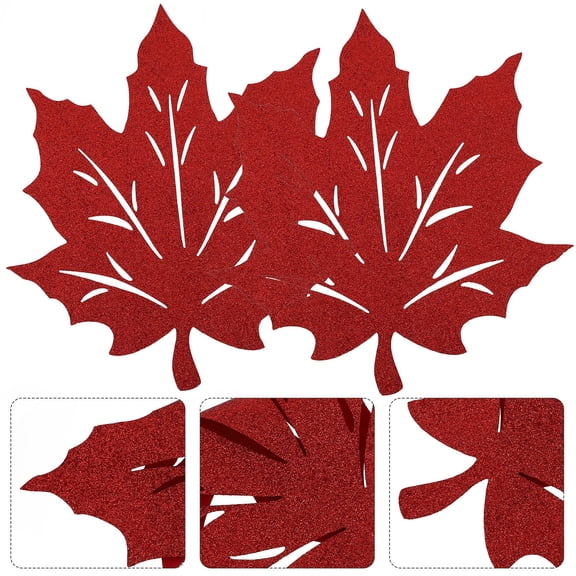 SWETRACE Place Mats For Table Nonwovens Red 2Pcs 11.8X11.8in