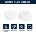 thumbnail image 2 of Uxcell 8Pcs White Plug Holes,Rubber Button Plug for 28mm/1.1" Hole, 2 of 6