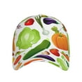 thumbnail image 2 of Naloa Original Classic Low Profile Hat Men Women Baseball Cap Dad Hat Adjustable Unconstructed Vegetables2 Print Cap, 2 of 9