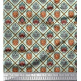 thumbnail image 1 of Soimoi Rayon Crepe Fabric Geometric & Art African Print Fabric by Yard 46 Inch Wide, 1 of 3