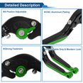 thumbnail image 4 of Palancas de freno y embrague cortas/largas para YAMAHA MT-03 18-22, ajustables en 6 posiciones, aleación de aluminio, 4 of 7