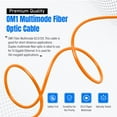 thumbnail image 3 of NewYork Cables Fiber Patch Cable | OM1 LC to LC Multimode Duplex 1M (3.28ft) 62.5/125 Jumper Cord | 10gb Fiber Optic (Orange), 3 of 5