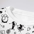thumbnail image 5 of FhsagQ Ensembles pour Filles Enfants Col Rond Manches Longues Haut Pantalon Pyjamas Bricolage Peint à la Main Ensemble Tenue d'Intérieur Filles Tenues de Printemps Taille 10-12 Pâques Blanc 7-8 Ans, 5 of 5