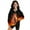 Horse Flame Black, variant on COEQINE Girls Quarter Zip Sweatshirt Pullover, Loose Fit Long Sleeve Fall Tops with Collar, Soft Polyester Fashion Top for Ages 5-6 Machine Washable, Gray Leopard Print