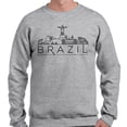 thumbnail image 2 of Skyline Brazil Sweatshirt Unisex 3X-Large Grey, 2 of 5