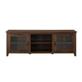 thumbnail image 6 of Walker Edison Modern Farmhouse TV Stand for TVs Up to 78", Dark Walnut, 6 of 7