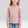 thumbnail image 2 of Yindaity Girl Long Sleeve Shirts Cotton Girls Long Sleeve Shirts Toddler Soft Basic T-Shirts Top Kids Crewneck Layering Tees(Pink,9-10 Years), 2 of 6