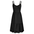 thumbnail image 5 of Grace Karin Women Double Spaghetti Strap Tiered V-Neck Casual Summer Dress Swing Short Dresses, 5 of 6