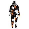 thumbnail image 2 of Enjoytime Halloween Mens Pajamas Cute Printed Sleepwear Long Sleeve Romper Pjs Halloween Costumes Clothes for Men, 2 of 5