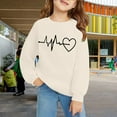 thumbnail image 2 of Mercatoo Girls Heart Sweatshirts Fall Winter Cute Trendy Oversized Sweatshirt Long Sleeve Crewneck School Pullover Tops, 2 of 7