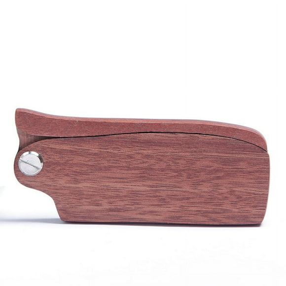 Peine plegable de sándalo portátil con peine de madera natural antiestático para peluquería, peine para barba para hombres