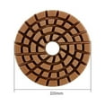 thumbnail image 2 of 1Pc 4 Inch 100Mm Dry/Wet Diamond Floor Polishing for Pads for Granite Polishing Tool 500#, 2 of 9