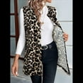 thumbnail image 4 of Chaleco Abierto con Estampado de Leopardo para Mujer, Chaqueta Vintage Sin Mangas Caqui L, 4 of 7