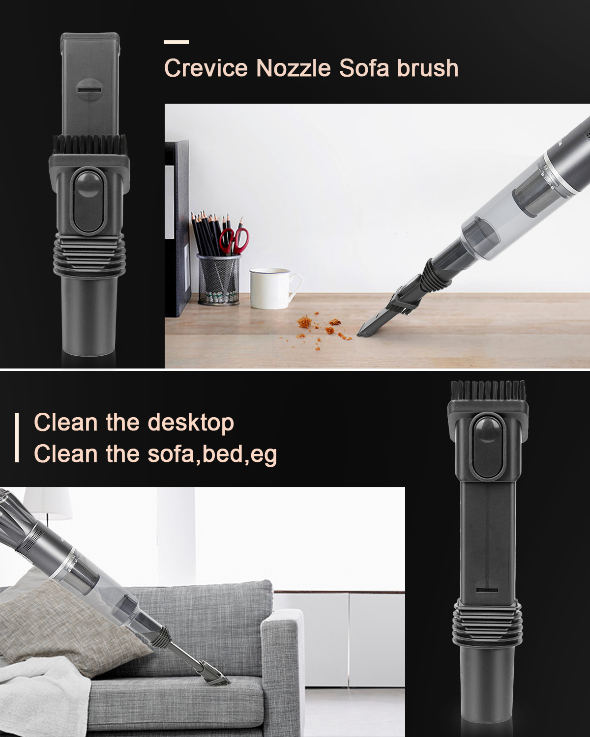 MOOSOO Cordless Vacuum Lightweight Stick Vacuum Cleaner for Hard Floors - image 5 of 6