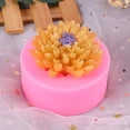 thumbnail image 4 of Zhuge Chrysanthemum Flower Silicone Soap Mold Candle Mold Fondant Chocolate Cake Candy Mould Resin Clay Baking Pastry Tools, 4 of 5