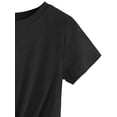thumbnail image 2 of Dinheiro Camiseta corta de verano para mujer, camiseta de manga corta sólida con frente torcido, grande,, 2 of 5