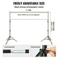 thumbnail image 5 of KFFKFF 12 x 10 ft Robust Backdrop Frame, Elevating Photography Backdrop Holder, Backdrop Support Kit with 6 Fasteners and A Transport Bag, for Social Gathering, Nuptials, Exhibition, Picture, 5 of 9